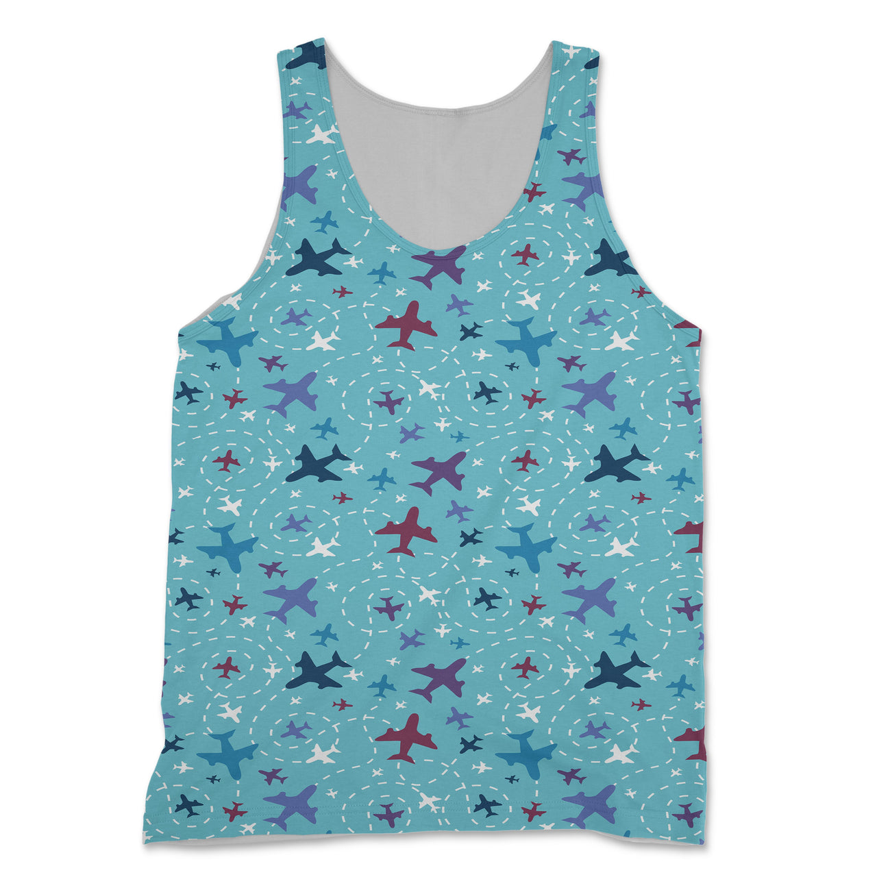 Love of Travel with Aircraft Designed 3D Tank Tops