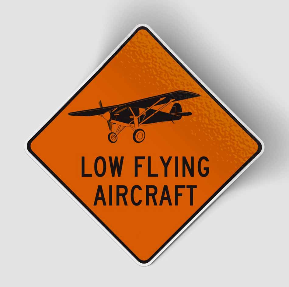 Low Flying Aircraft Designed Stickers