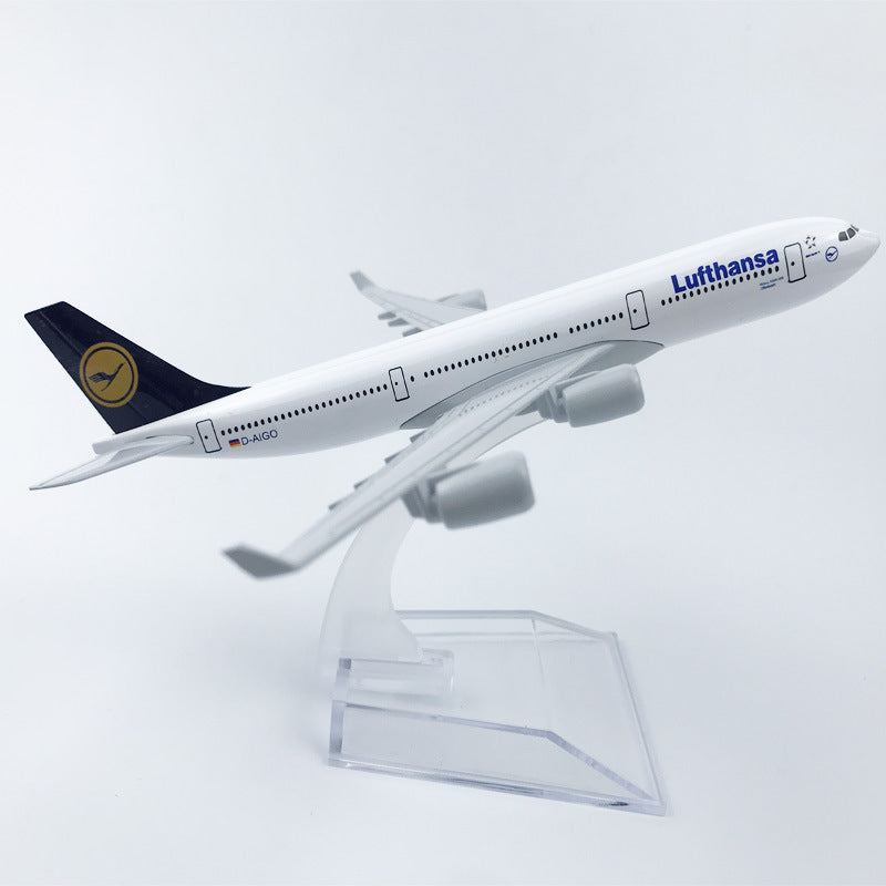 Lufthansa Germany Airbus A340 Airplane Model (16CM)