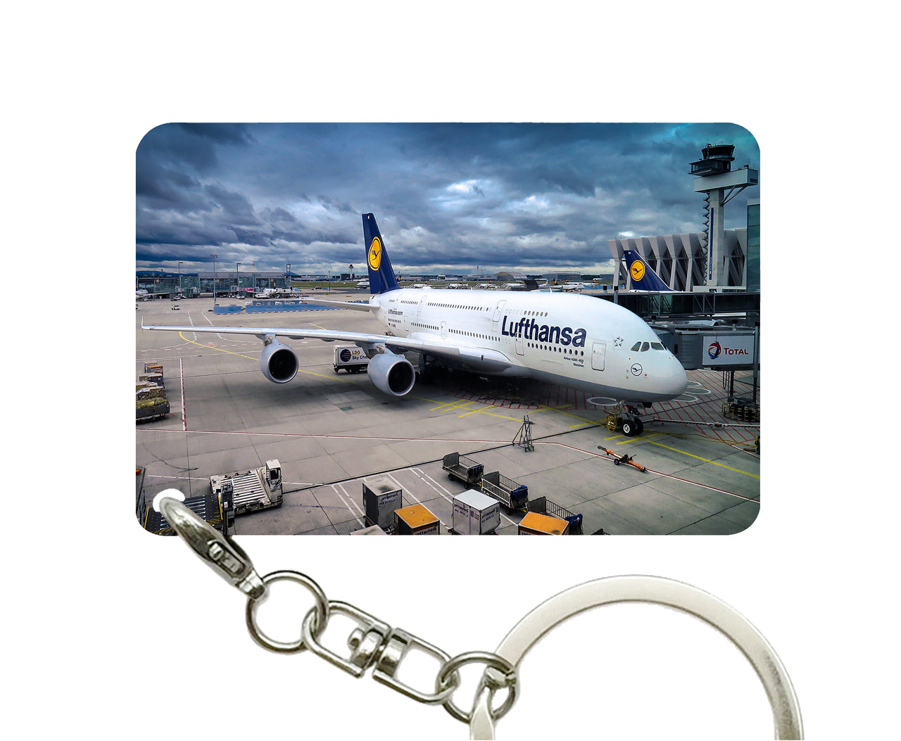 Lufthansa's A380 At the Gate Designed Key Chains