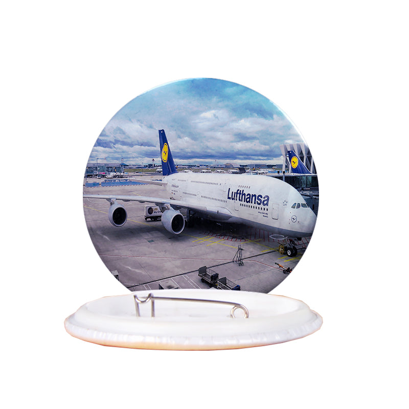 Lufthansa's A380 At the Gate Designed Pins