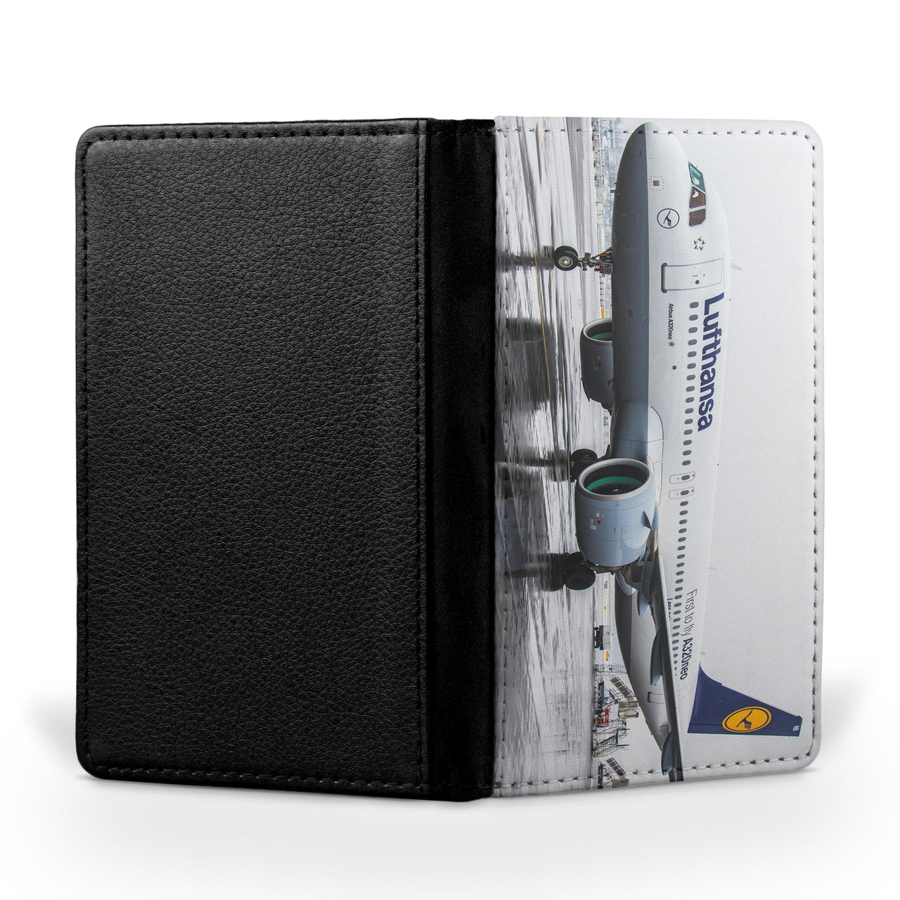 Lufthansa's A320 Neo Printed Passport & Travel Cases