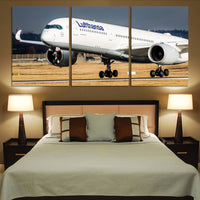 Thumbnail for Lufthansa's A350 Printed Canvas Posters (3 Pieces) Aviation Shop 
