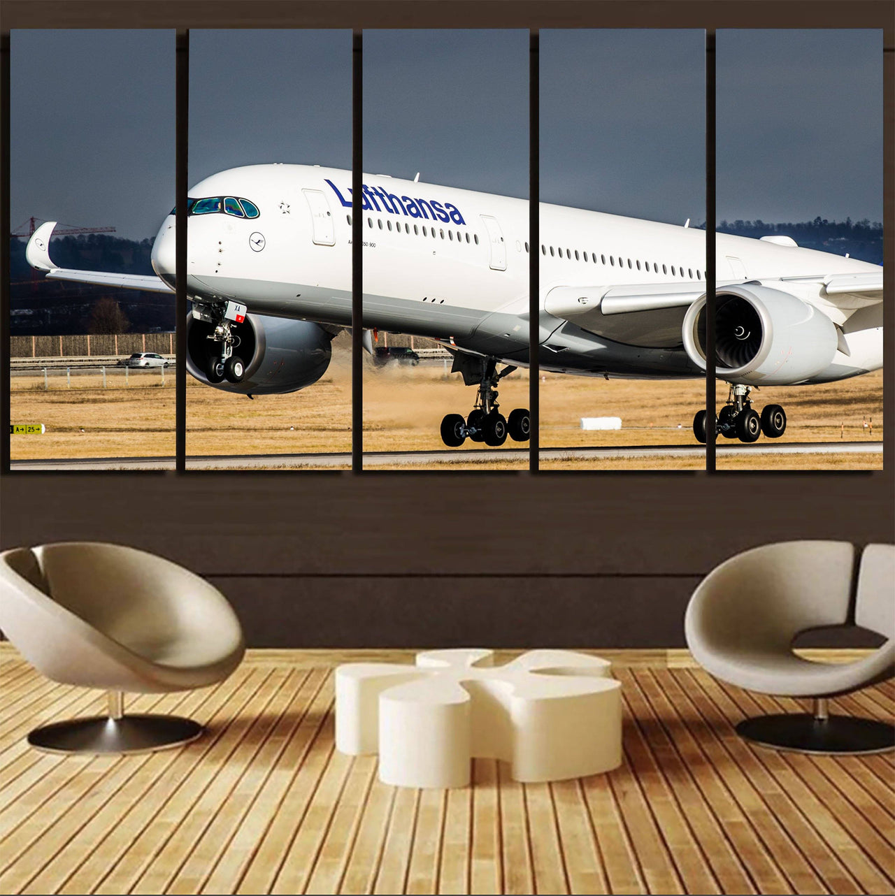 Lufthansa's A350 Printed Canvas Prints (5 Pieces) Aviation Shop 