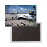Thumbnail for Lufthansa's A380 At the Gate Printed Magnet Pilot Eyes Store 