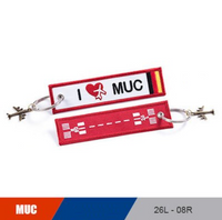 Thumbnail for Munich (MUC) Airport & Runway Designed Key Chain