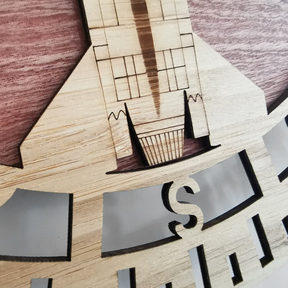 F-16 Fighting Falcon Designed Wooden Wall Clocks