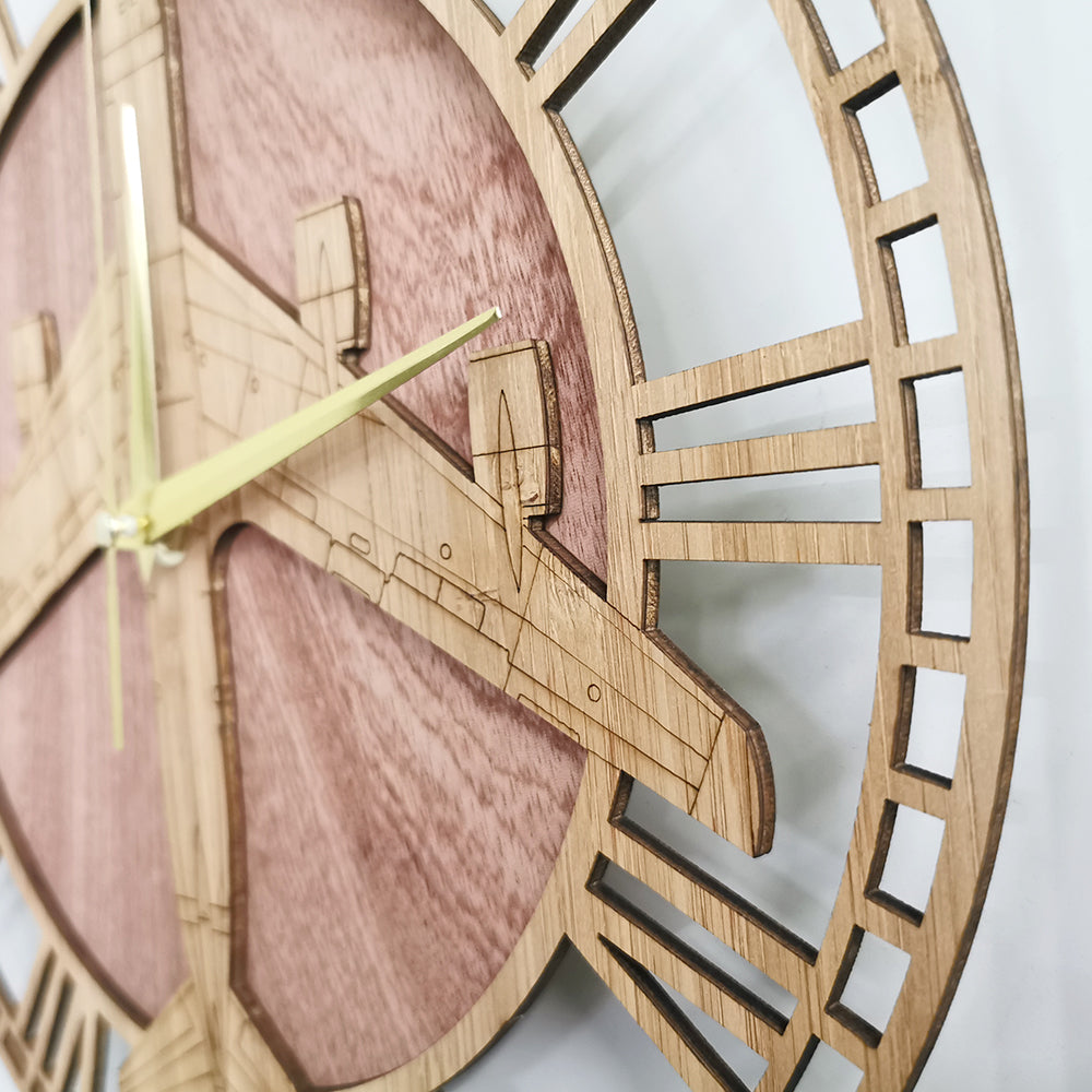 Boeing KC-135 Stratotanker Designed Wooden Wall Clocks