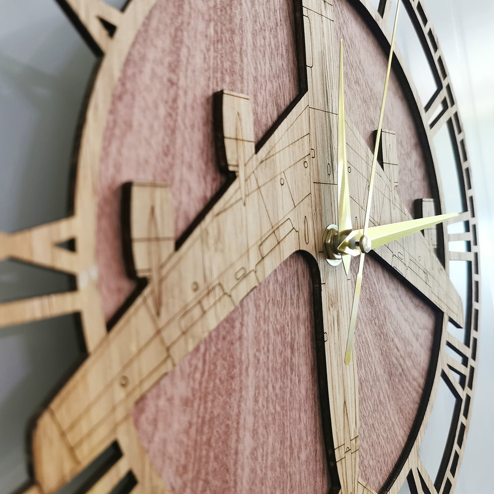 Boeing KC-135 Stratotanker Designed Wooden Wall Clocks