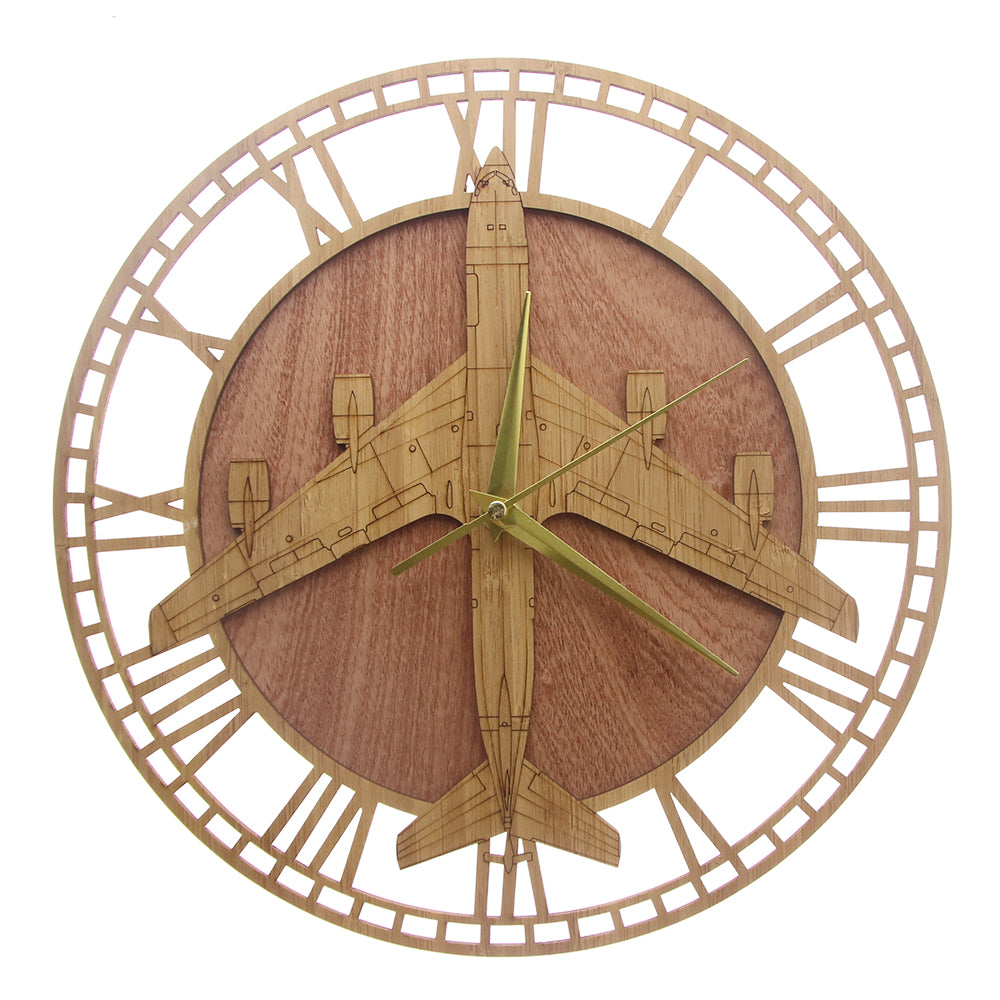 Boeing KC-135 Stratotanker Designed Wooden Wall Clocks