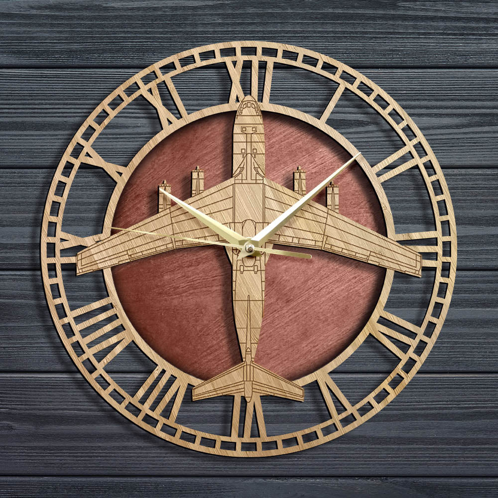 C-141 Starlifter Designed Wooden Wall Clocks