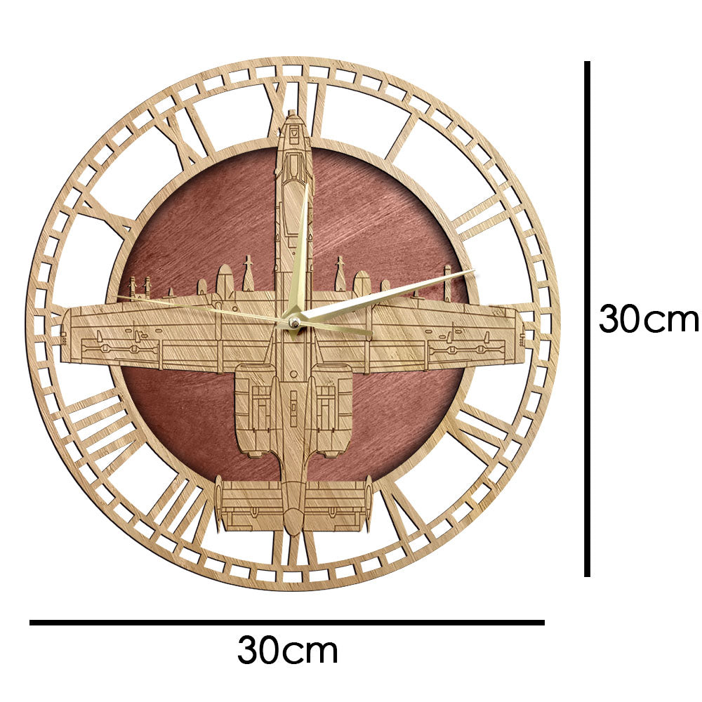 A-10 Warthog Designed Wooden Wall Clocks
