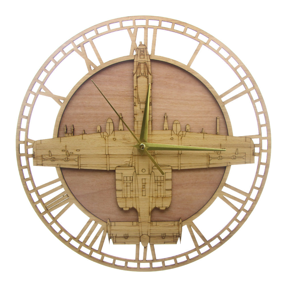 A-10 Warthog Designed Wooden Wall Clocks