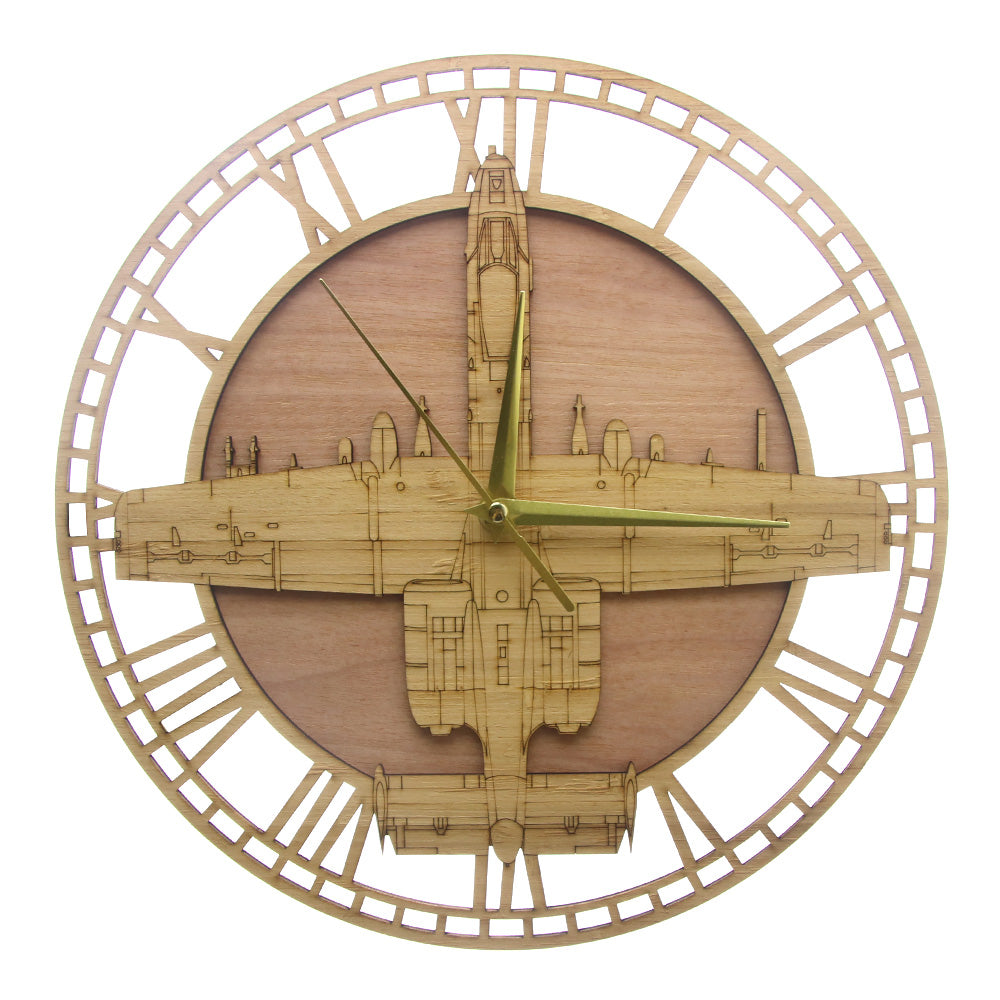 A-10 Warthog Designed Wooden Wall Clocks