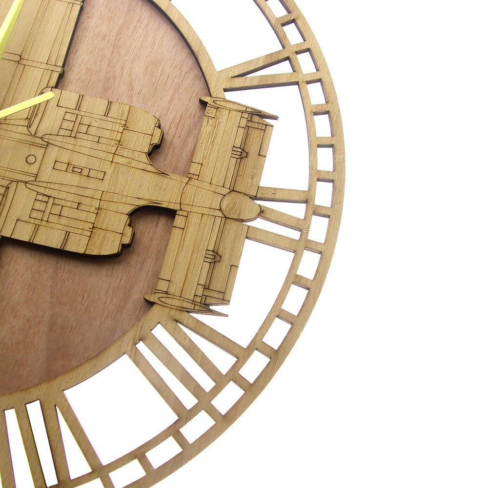 A-10 Warthog Designed Wooden Wall Clocks
