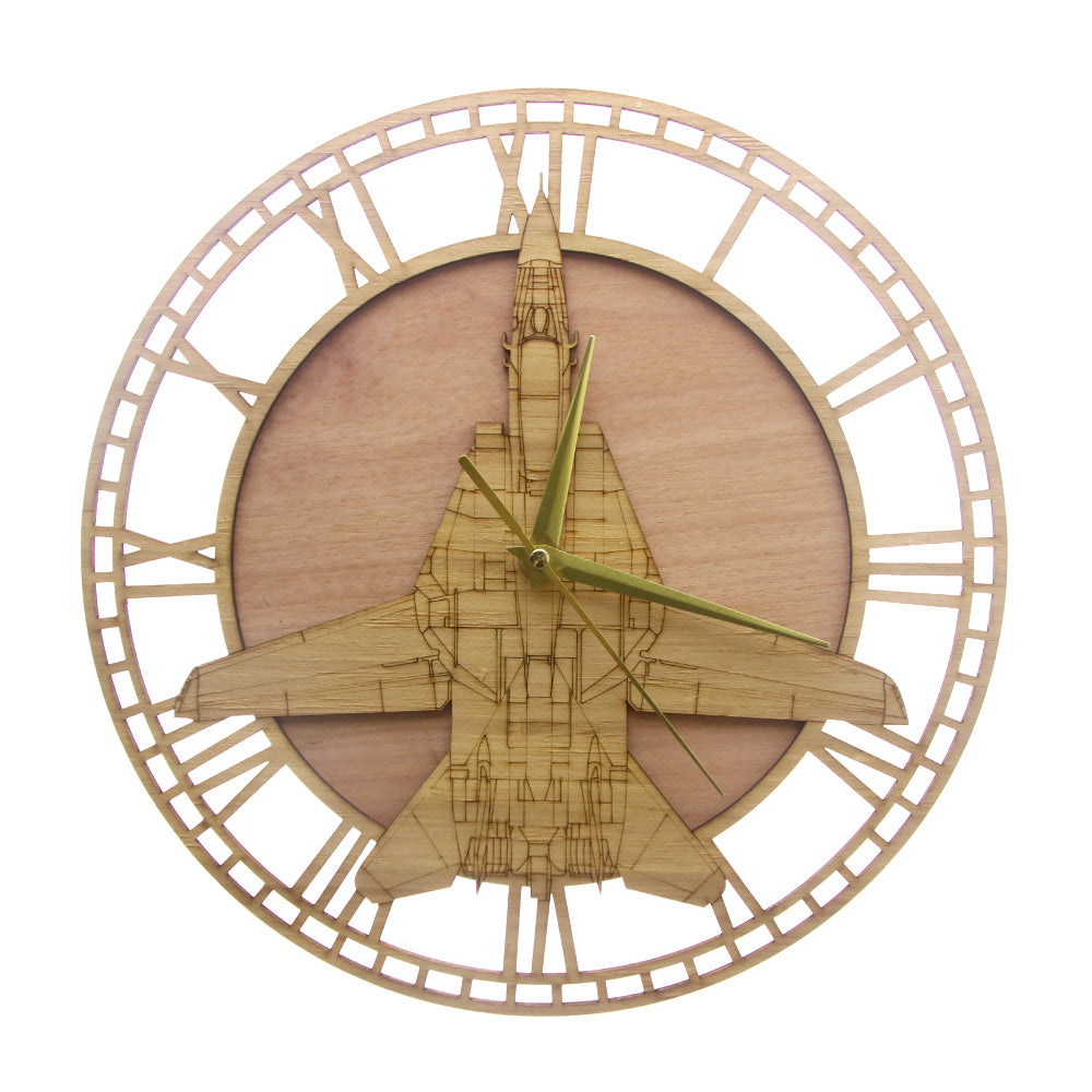F-14 Tomcat Designed Wooden Wall Clocks