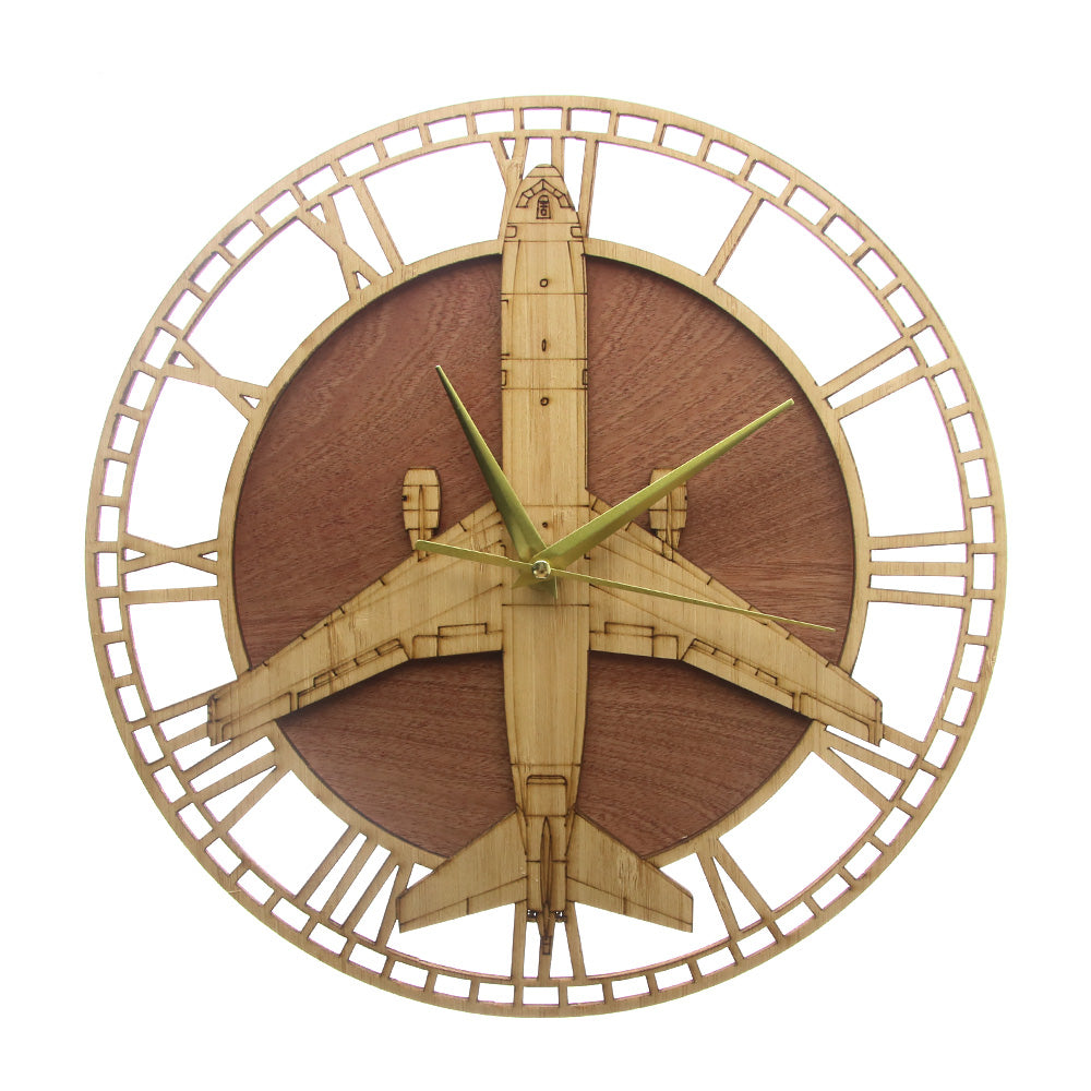 KC-10 Extender Designed Wooden Wall Clocks
