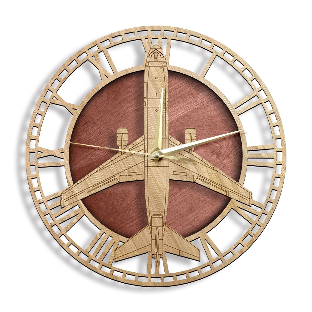 KC-10 Extender Designed Wooden Wall Clocks