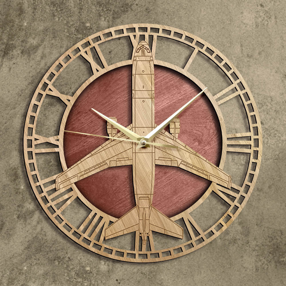KC-10 Extender Designed Wooden Wall Clocks