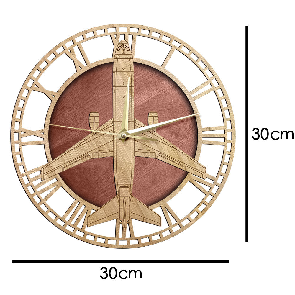 KC-10 Extender Designed Wooden Wall Clocks