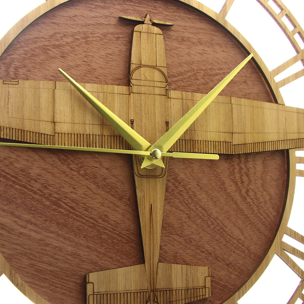 Cessna 182 Skylane Designed Wooden Wall Clocks