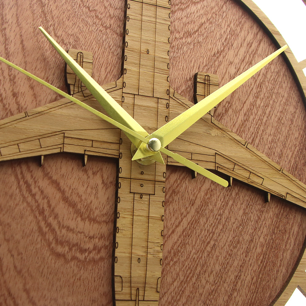 Embraer 175 Designed Wooden Wall Clocks