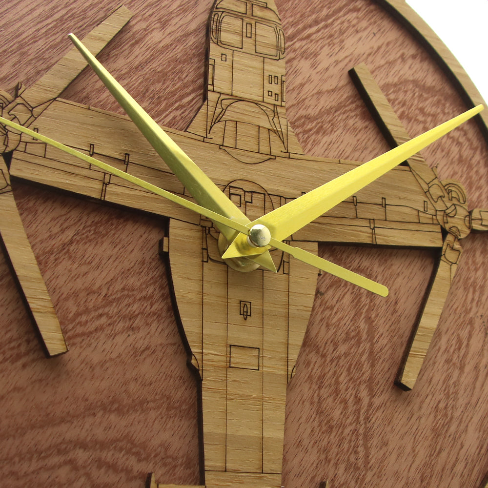 CV-22 Osprey Designed Wooden Wall Clocks