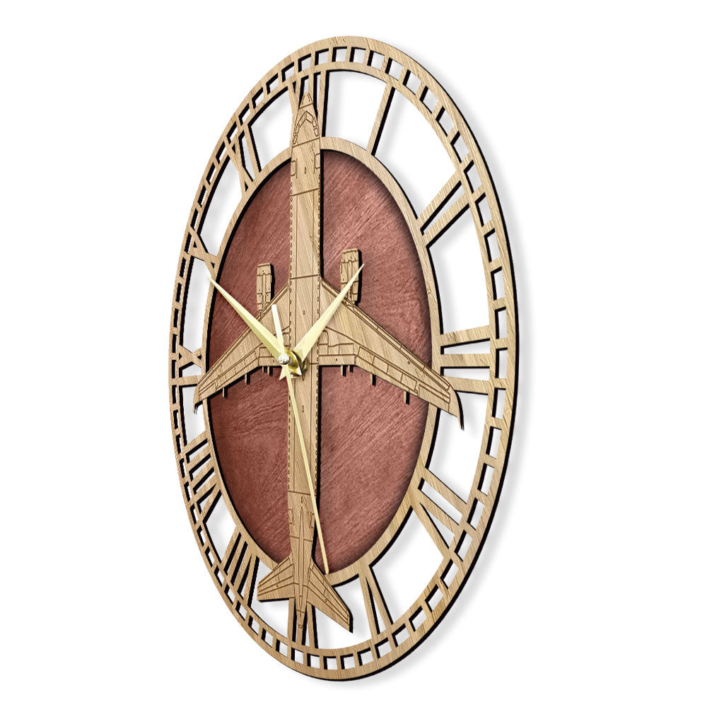 Airbus A320 Designed Wooden Wall Clocks