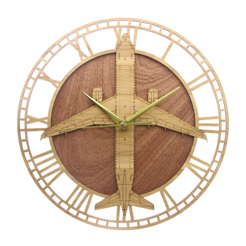 Airbus A320 Designed Wooden Wall Clocks