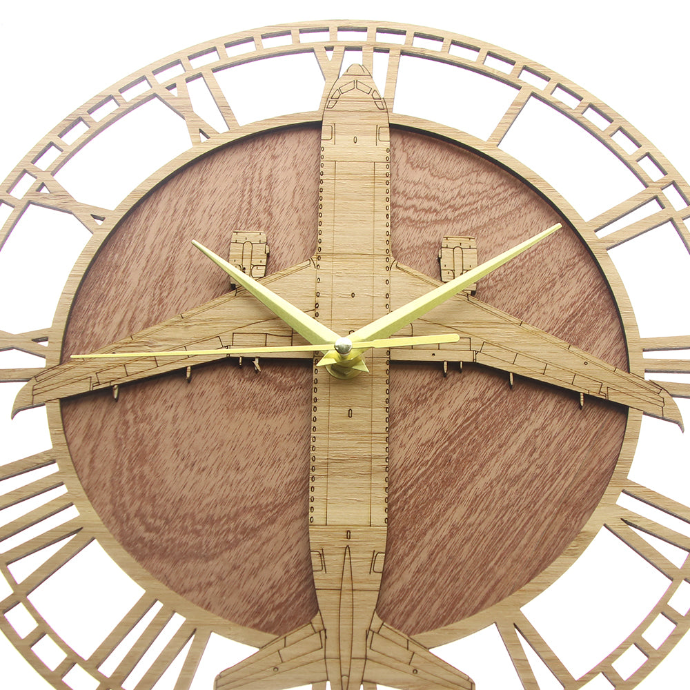 Airbus A320 Designed Wooden Wall Clocks