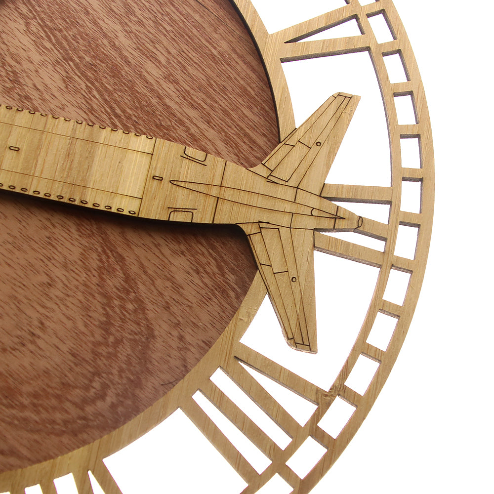 Airbus A320 Designed Wooden Wall Clocks
