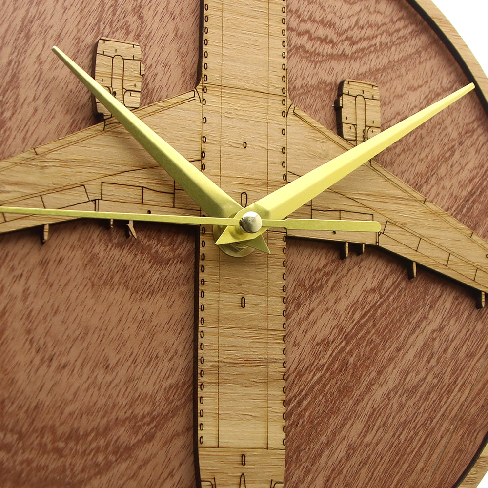 Airbus A320 Designed Wooden Wall Clocks