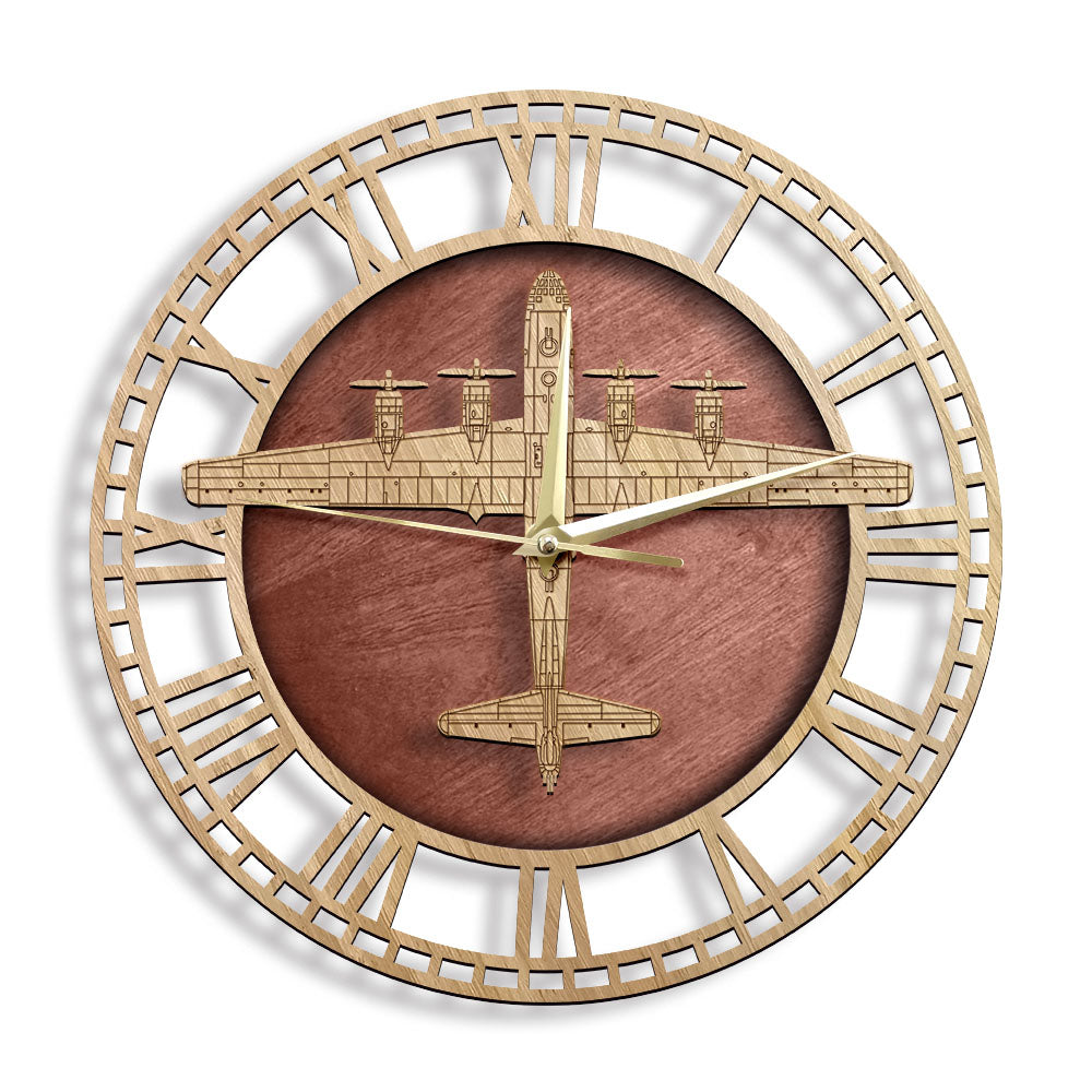 Boeing B-29 Superfortress Designed Wooden Wall Clocks