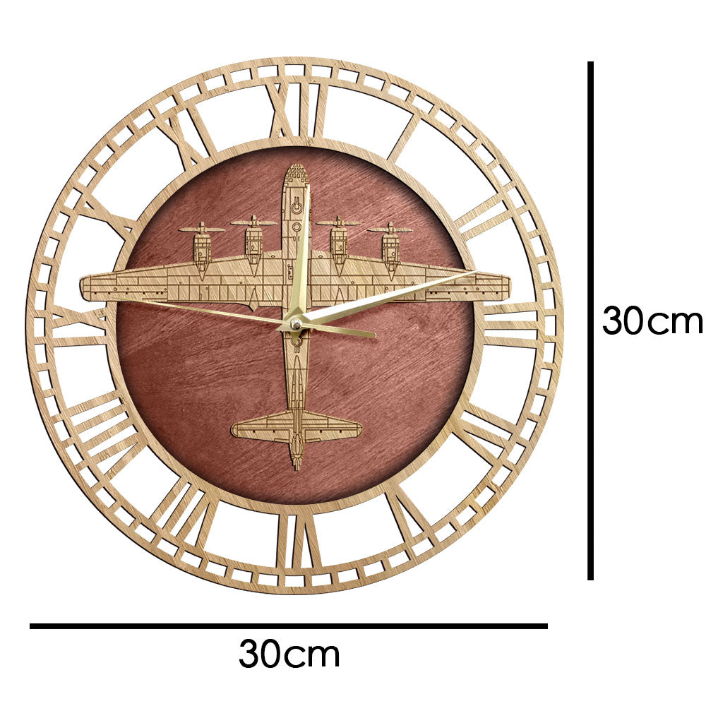 Boeing B-29 Superfortress Designed Wooden Wall Clocks