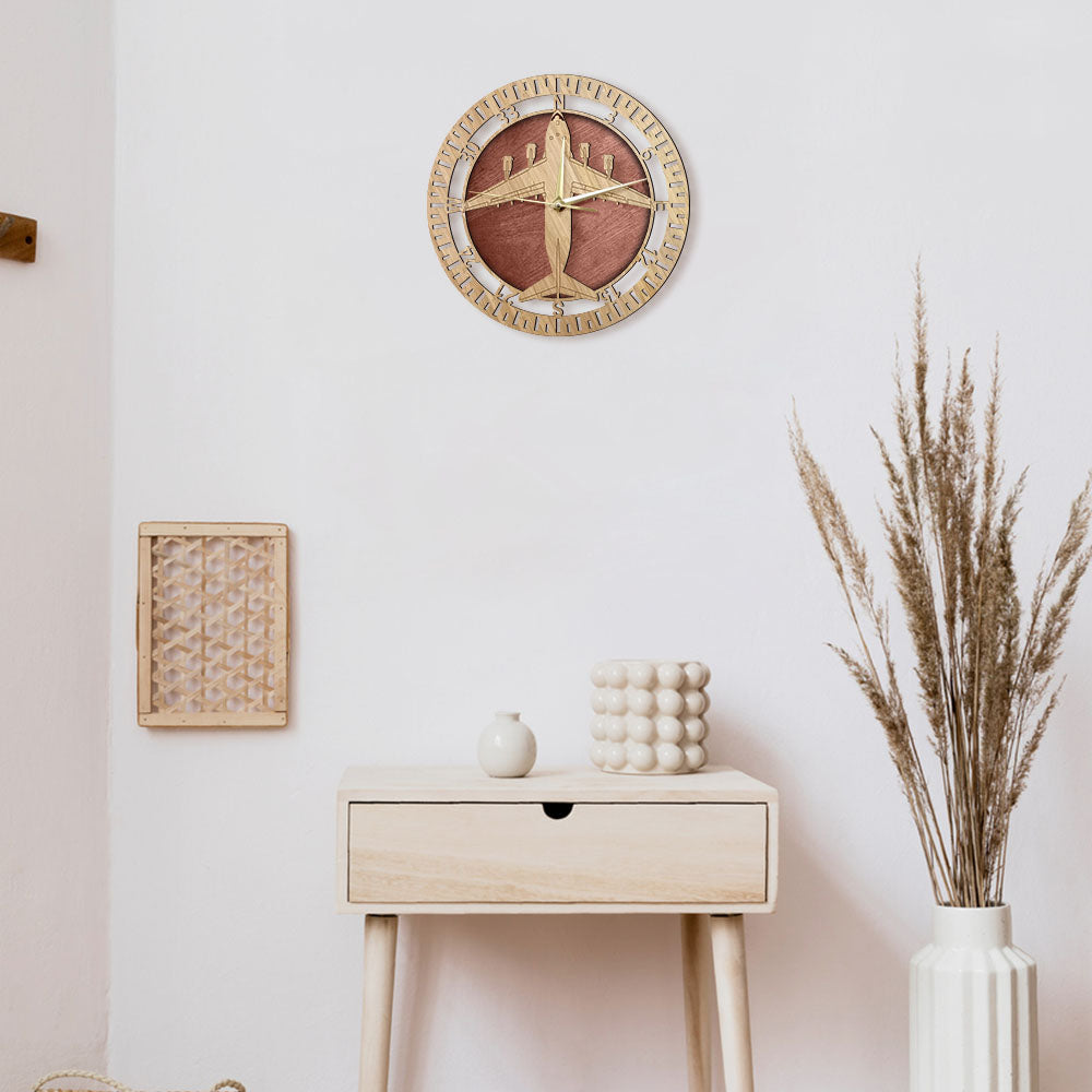 Boeing C-17 Globemaster Designed Wooden Wall Clocks