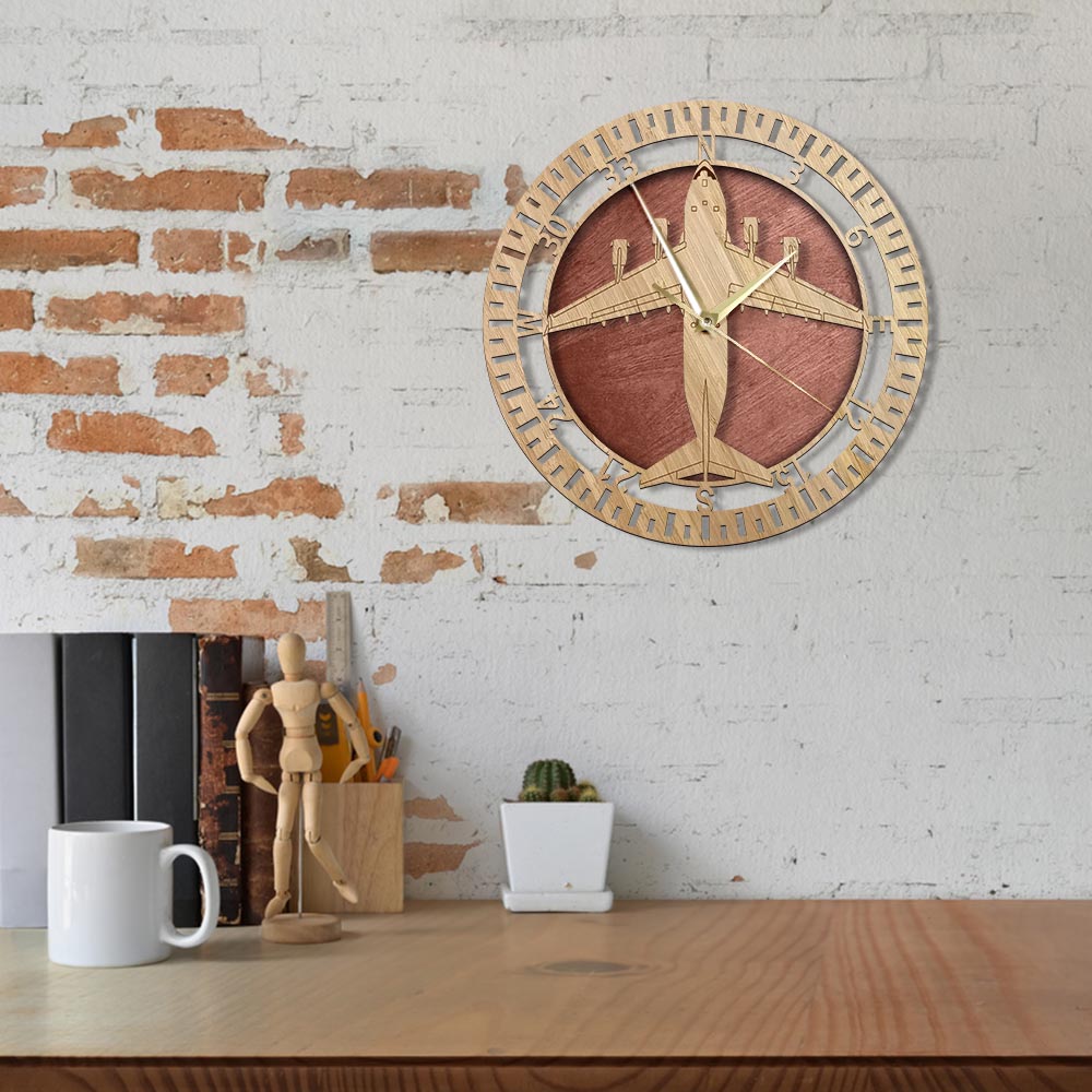 Boeing C-17 Globemaster Designed Wooden Wall Clocks