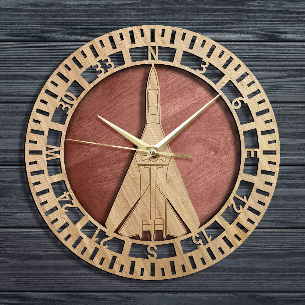 The Dragon Kesey F-11 Avardvark Designed Wooden Wall Clocks