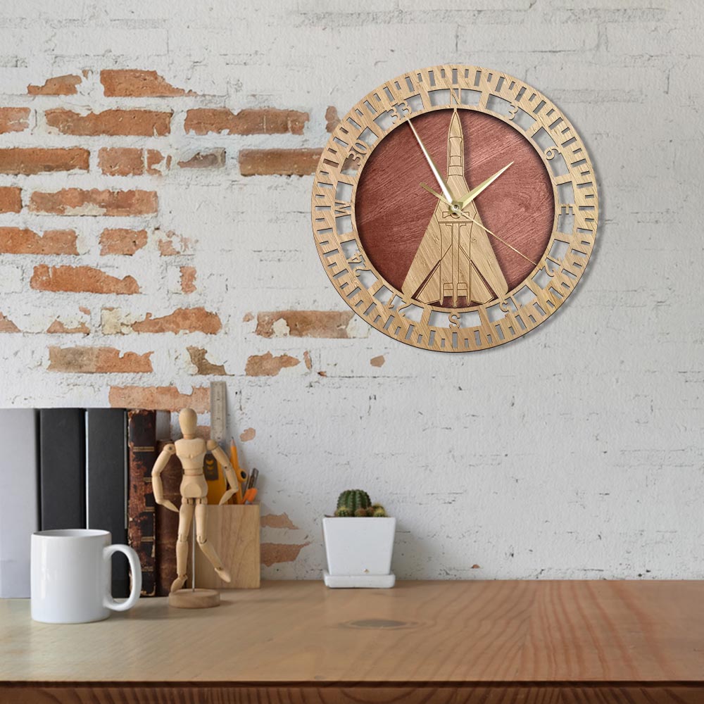 The Dragon Kesey F-11 Avardvark Designed Wooden Wall Clocks