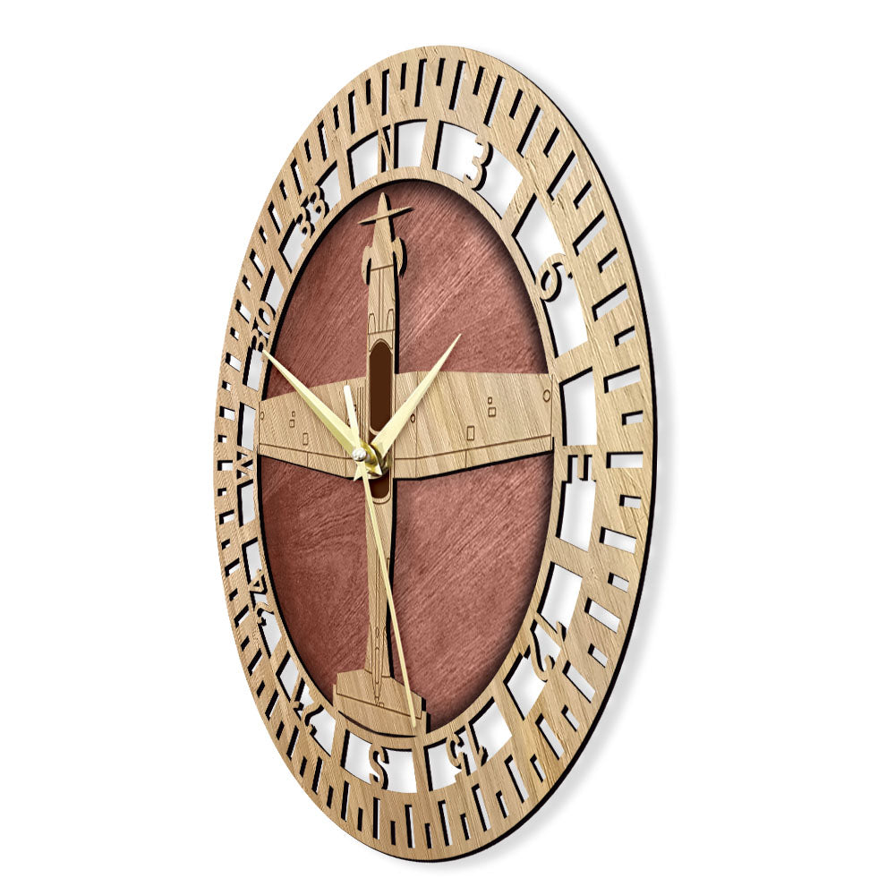 1st Flying Training Squadron T-6 Texan II Designed Wooden Wall Clocks