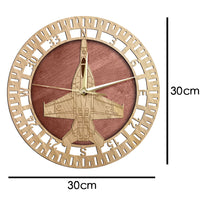 Thumbnail for F-16 Super Hornet Designed Wooden Wall Clocks
