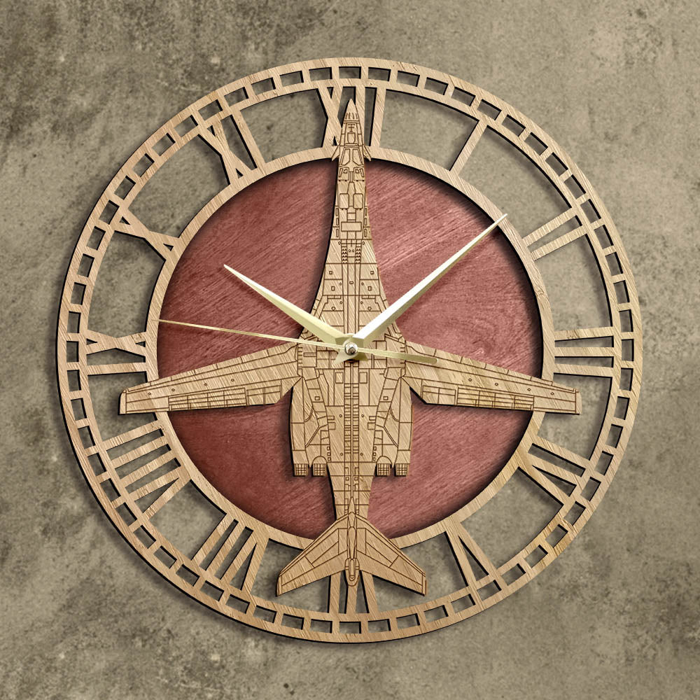 B-1B Lancer Designed Wooden Wall Clocks