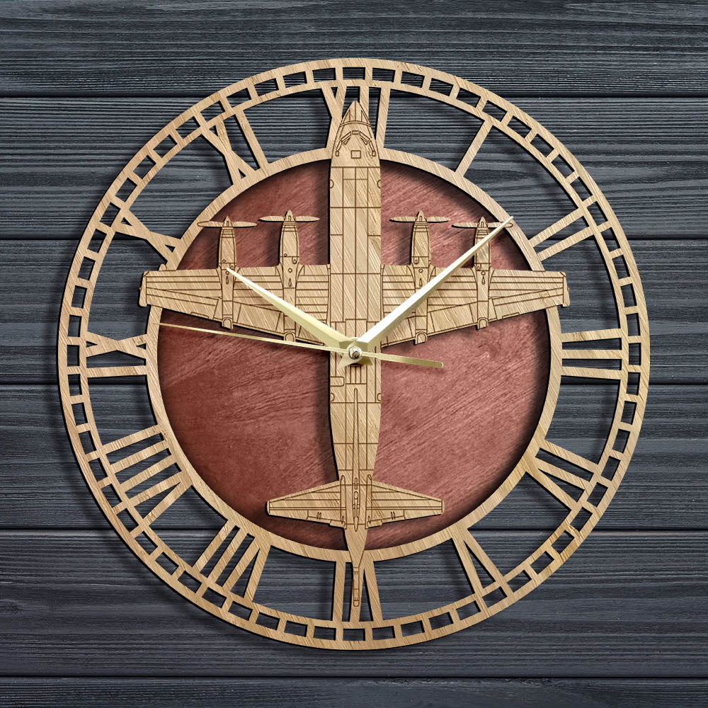 P-3 Orion Designed Wooden Wall Clocks