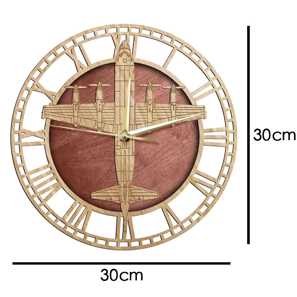 P-3 Orion Designed Wooden Wall Clocks