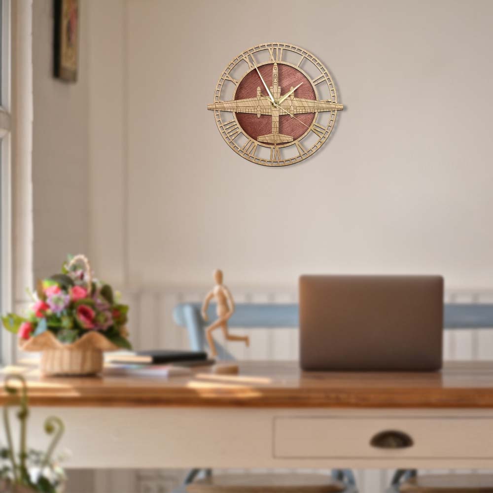 U-2 Dragon Lady Designed Wooden Wall Clocks