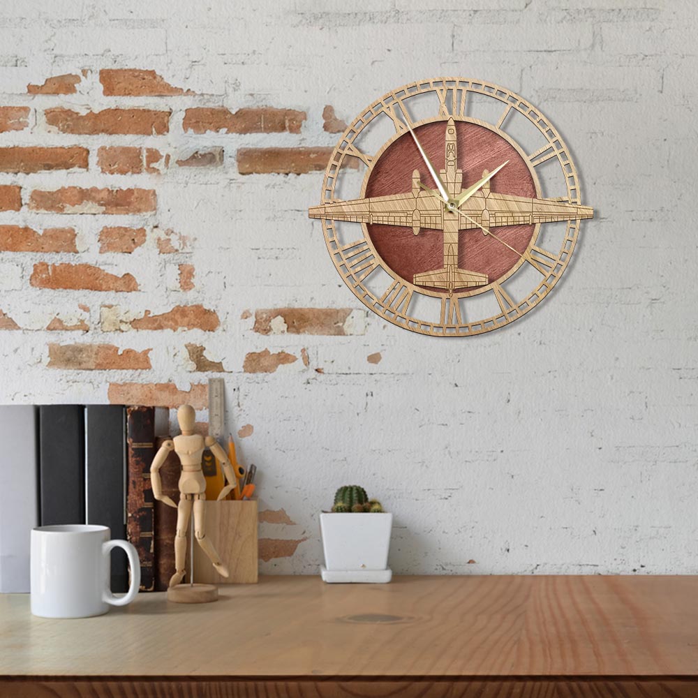 U-2 Dragon Lady Designed Wooden Wall Clocks