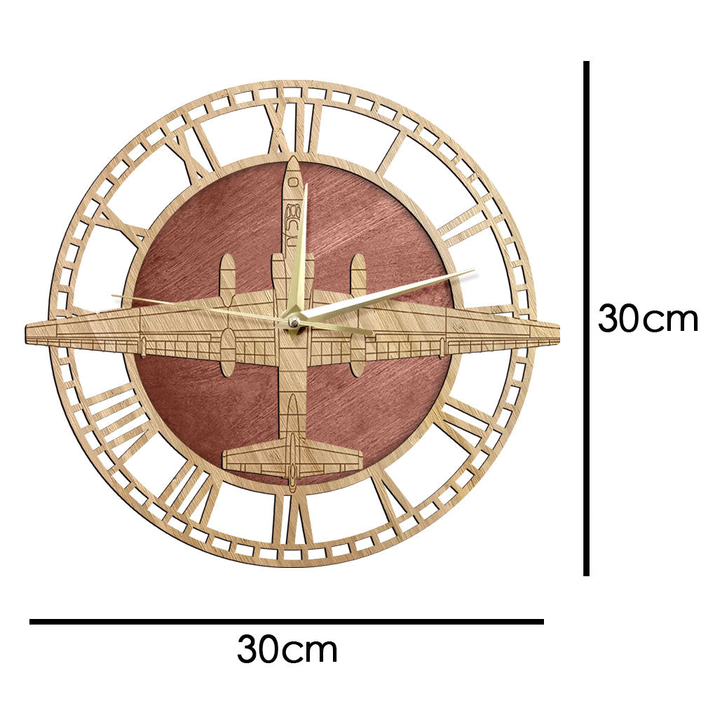 U-2 Dragon Lady Designed Wooden Wall Clocks