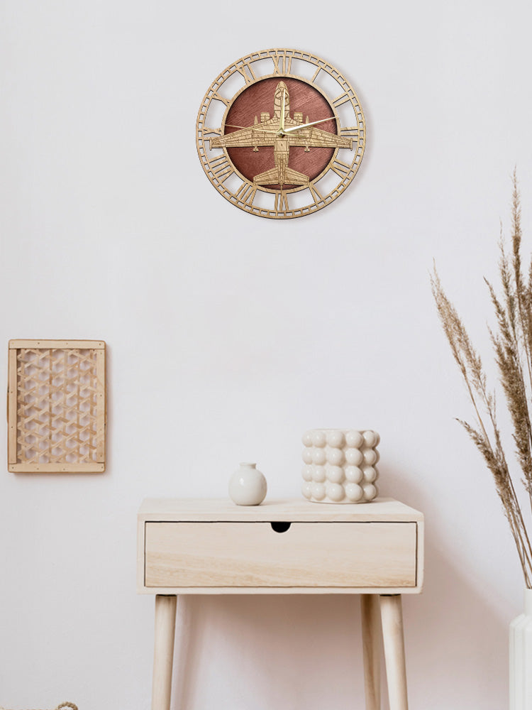 S-3 Viking Designed Wooden Wall Clocks