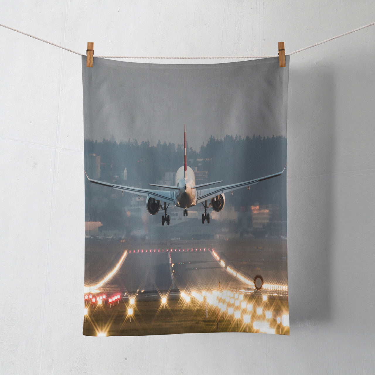Magnificent Airplane Landing Printed Designed Towels