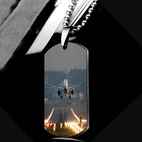 Thumbnail for Magnificent Airplane Landing Printed Designed Metal Necklaces