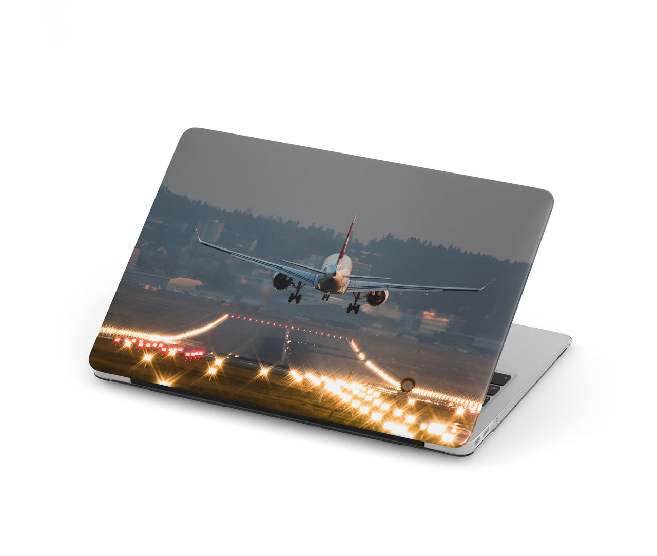 Magnificent Airplane Landing Printed Designed Macbook Cases